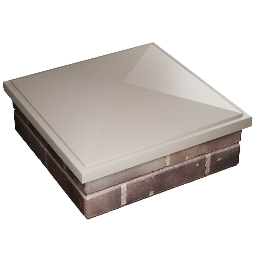 Колпак Zking БонаМоно Бежевый на столб 2х2 кирпича (515х515, 530х530мм) в Наро-Фоминске фото