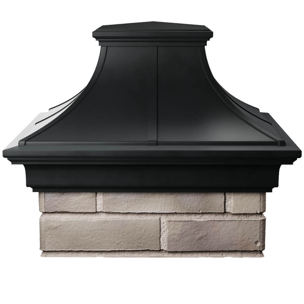 Колпак Zking Монблан Премиум Черный на столб 1.5х1.5 кирпича (385х385мм) Наро-Фоминск фото