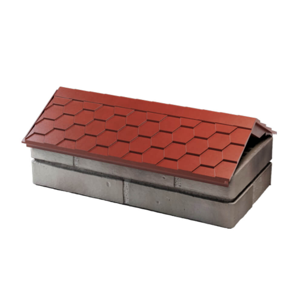 Парапет Zking Эверест Красный с посадкой на 1 кирпич (200/225/255мм) в Наро-Фоминске фото