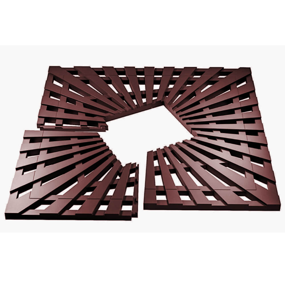 Приствольная решетка для дерева ZKING ATMOSPHERE 1.2х1.2м Коричневая в Наро-Фоминске фото