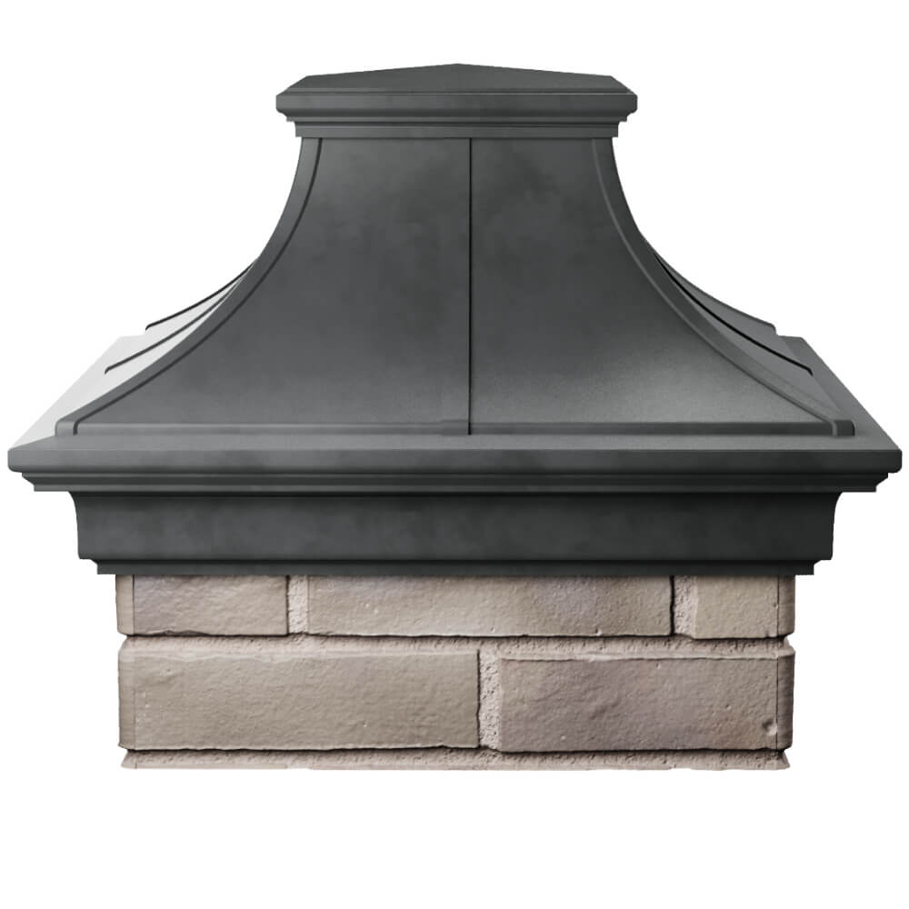 Колпак Zking Монблан Премиум Серый на столб 1.5х1.5 кирпича (385х385мм) Наро-Фоминск фото