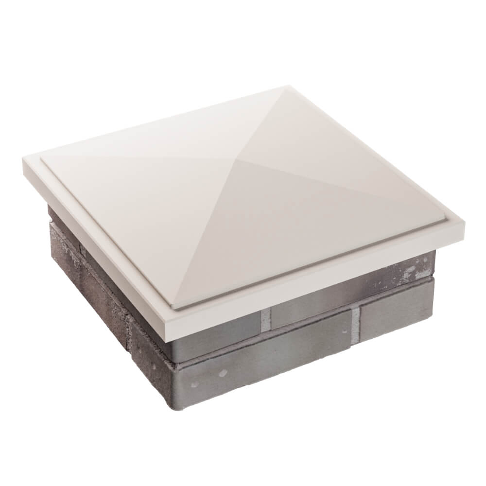 Колпак Zking БонаМоно Бежевый на столб 1.5х1.5 кирпича (385х385, 400х400мм) в Наро-Фоминске фото