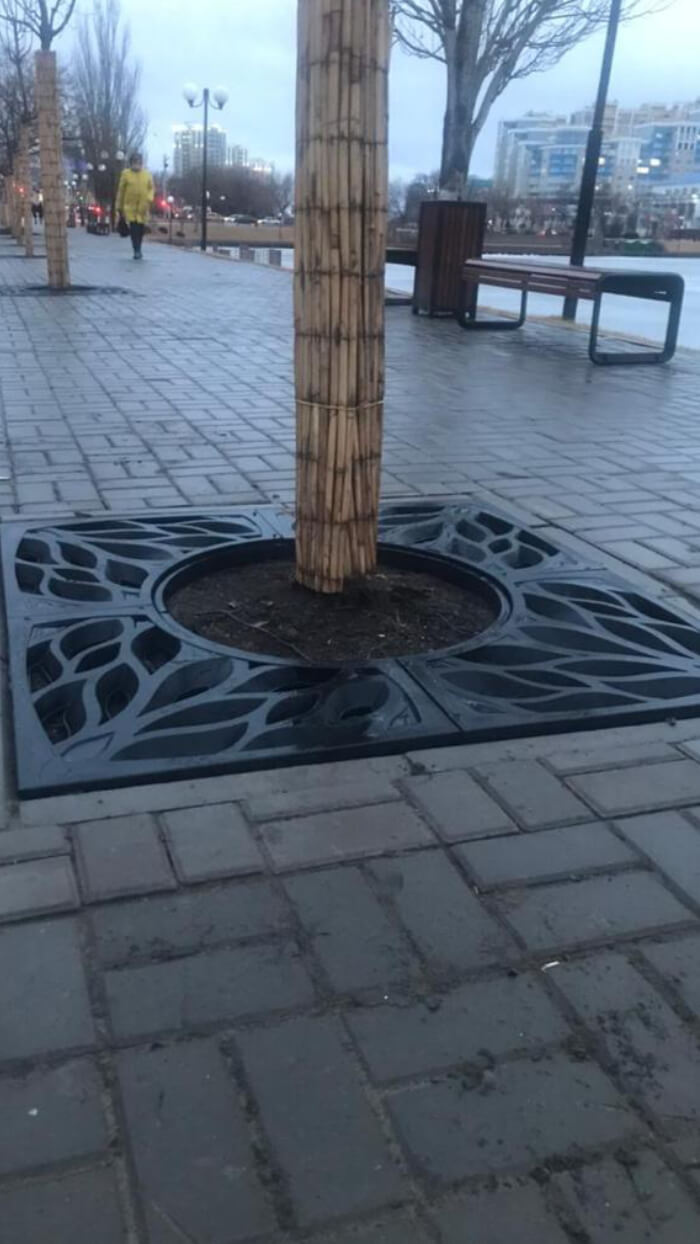 Приствольная решетка для дерева ZKING CRUST 1.2х1.2м Черная в Наро-Фоминске фото