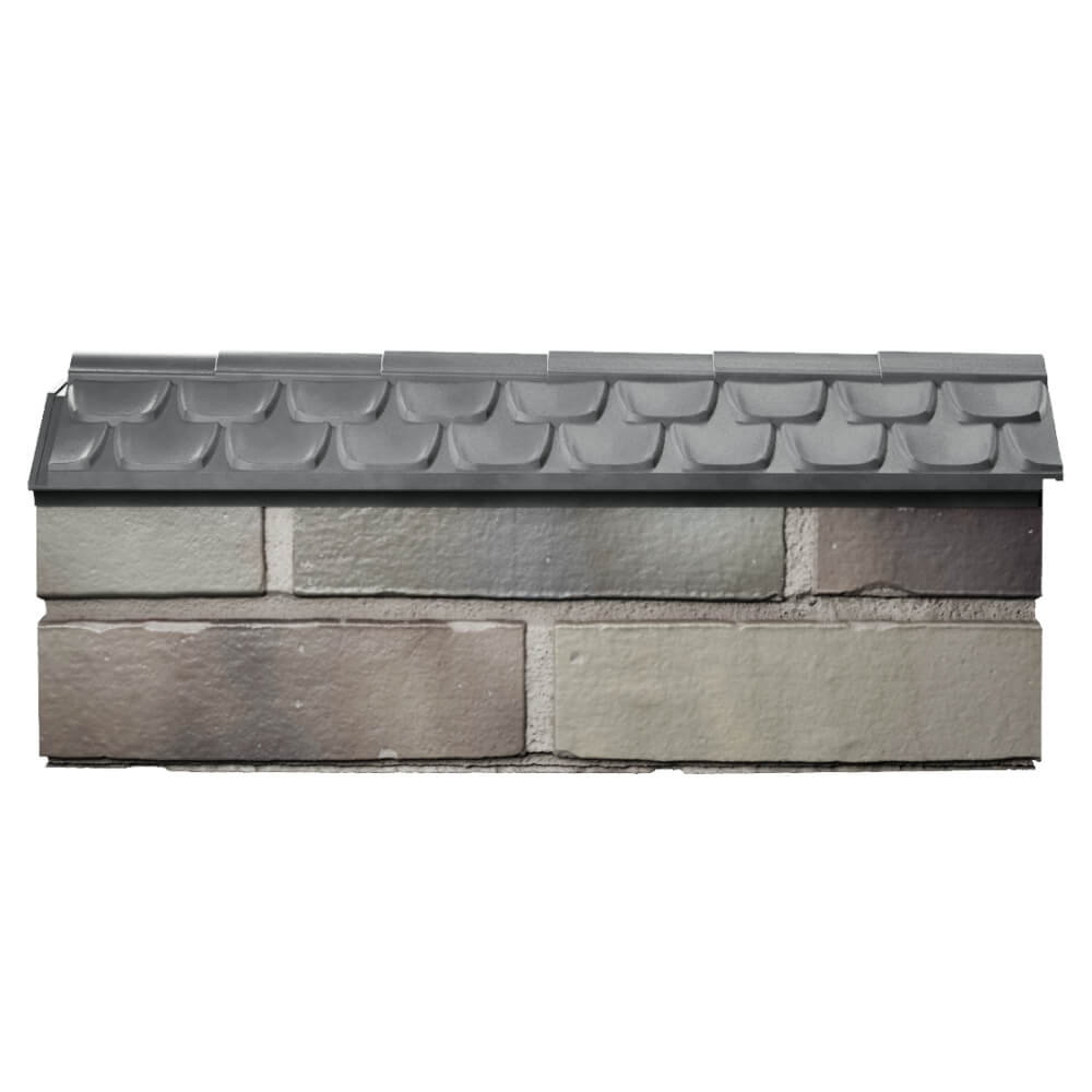Парапет Zking Эльбрус Серый с посадкой на 0.5 кирпича (130мм) в Наро-Фоминске фото