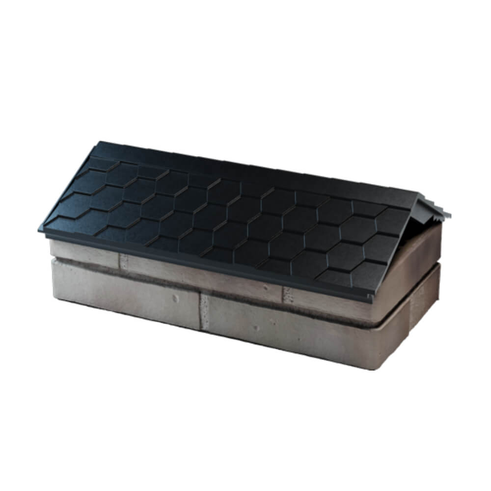 Парапет Zking Эверест Черный с посадкой на 1 кирпич (200/225/255мм) в Наро-Фоминске фото