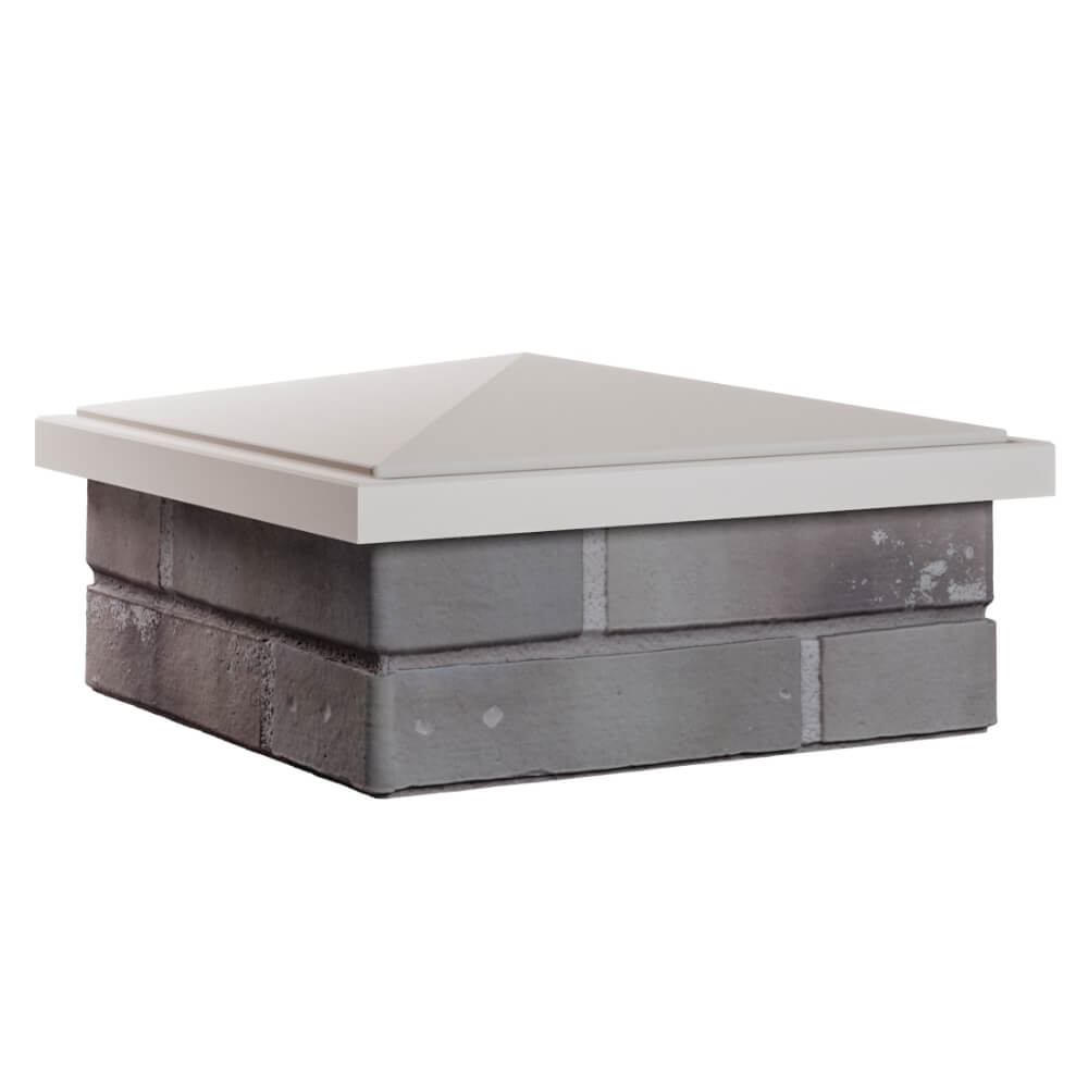 Колпак Zking БонаМоно Бежевый на столб 1.5х1.5 кирпича (385х385, 400х400мм) в Наро-Фоминске фото