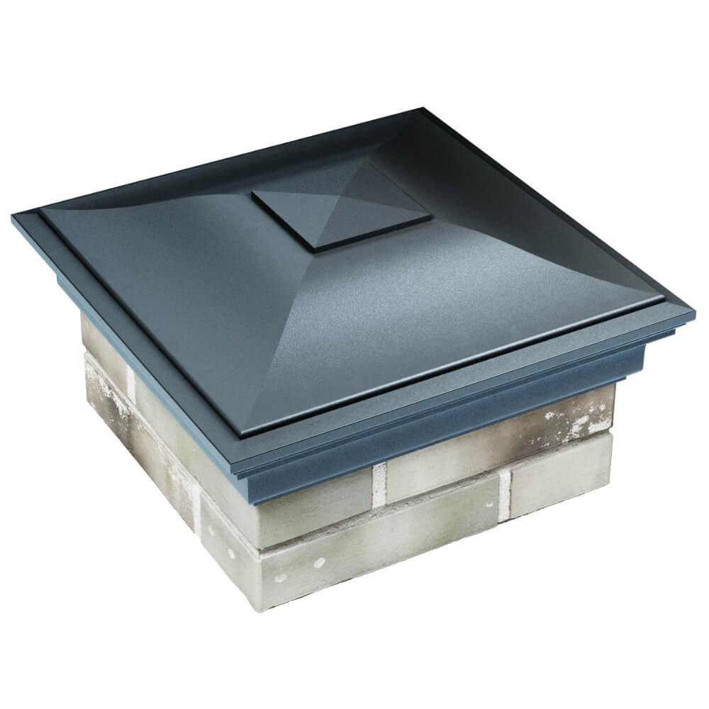 Колпак Zking Монблан Серый на столб 1.5х1.5 кирпича (385х385мм) в Наро-Фоминске фото