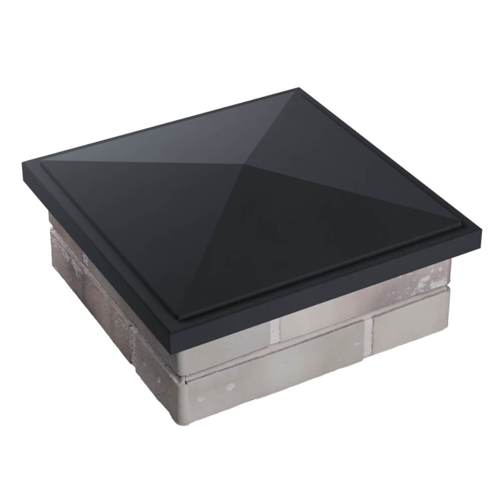 Колпак Zking БонаМоно Серый на столб 1.5х1.5 кирпича (385х385, 400х400мм) в Наро-Фоминске фото