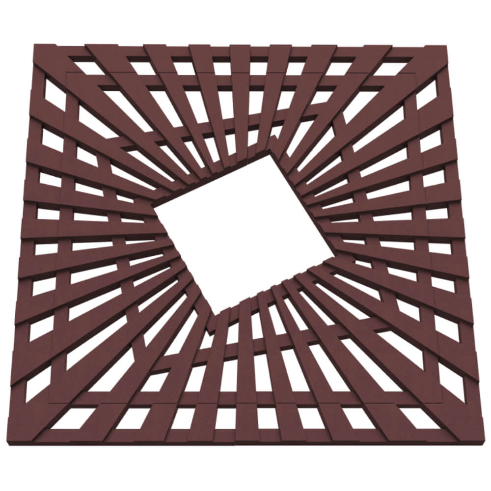 Приствольная решетка для дерева ZKING ATMOSPHERE 1.2х1.2м Коричневая в Наро-Фоминске фото