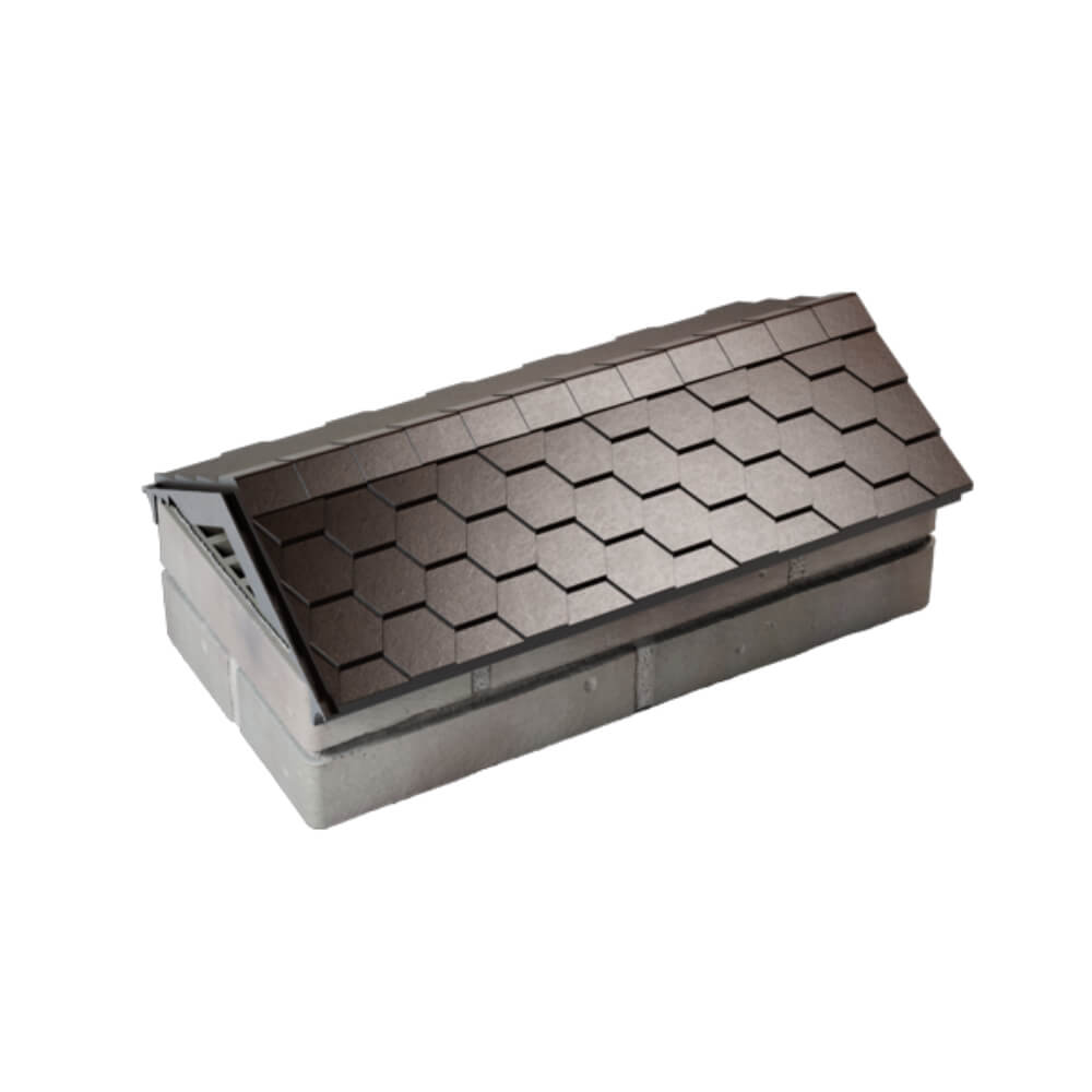 Парапет Zking Эверест Коричневый с посадкой на 1 кирпич (200/225/255мм) в Наро-Фоминске фото