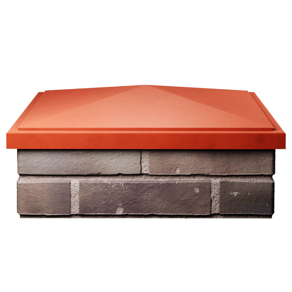 Колпак Zking БонаМоно Красный на столб 2х2 кирпича (515х515, 530х530мм) Наро-Фоминск фото