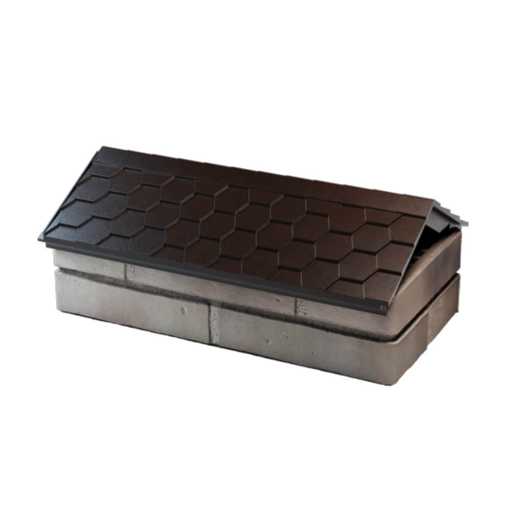 Парапет Zking Эверест Коричневый с посадкой на 1 кирпич (200/225/255мм) в Наро-Фоминске фото