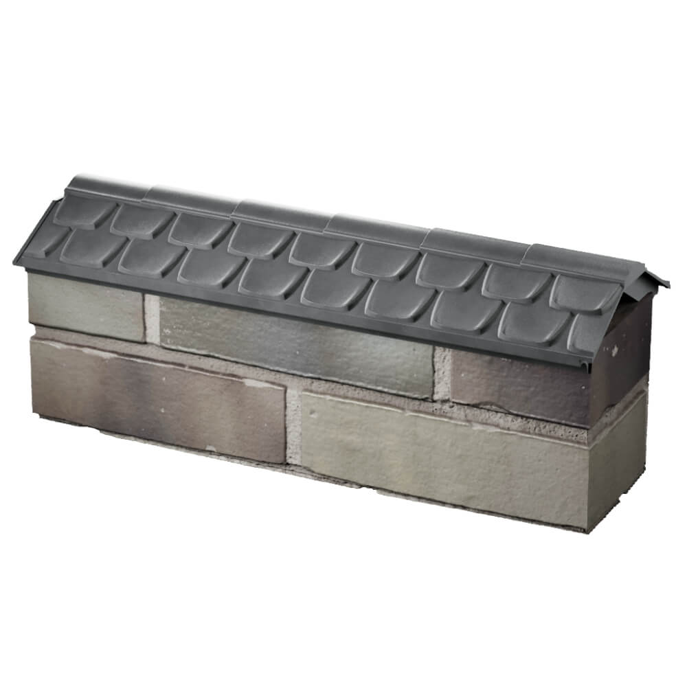 Парапет Zking Эльбрус Серый с посадкой на 0.5 кирпича (130мм) в Наро-Фоминске фото