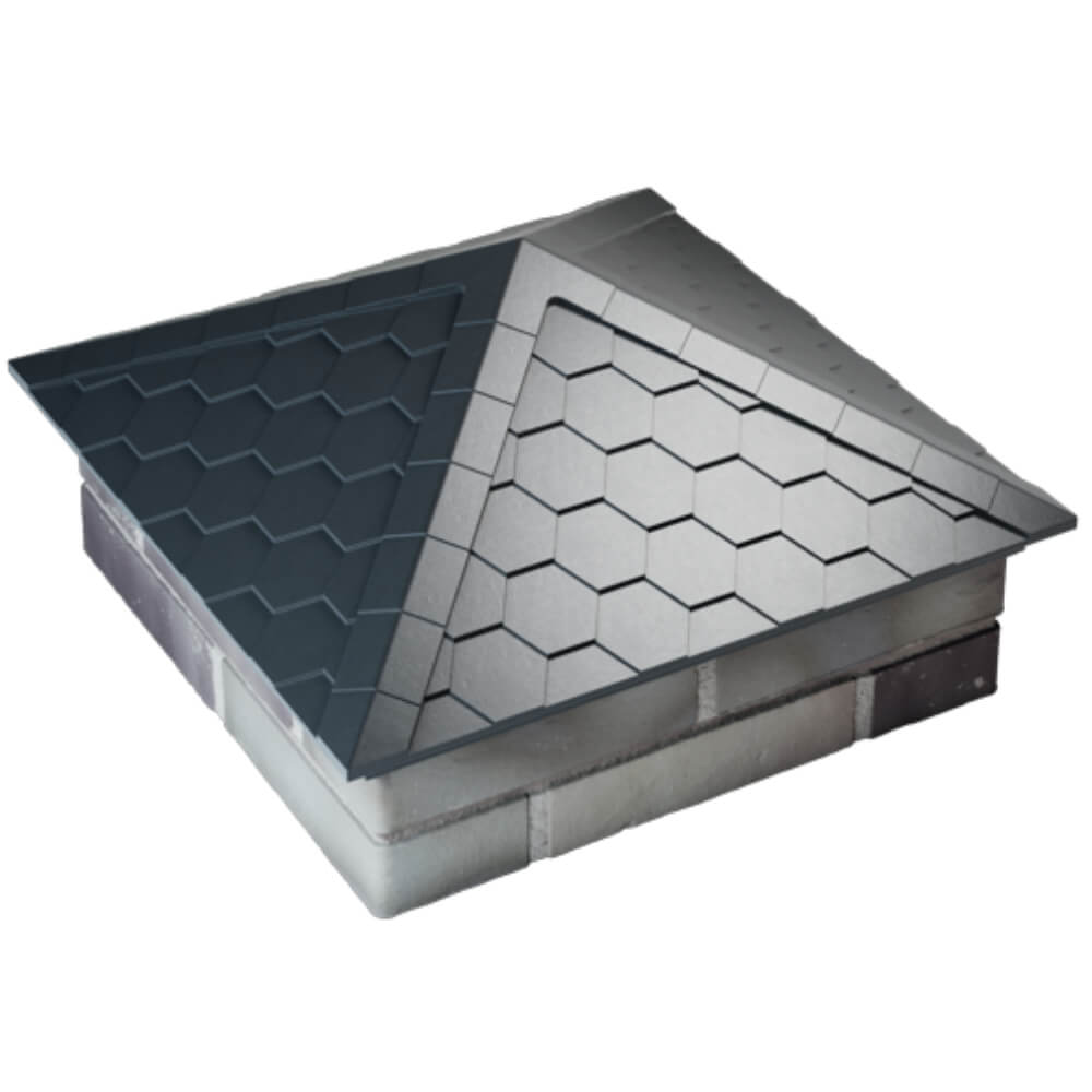 Колпак Zking Эверест Серый на столб 2х2 кирпича (535х535мм) Наро-Фоминск фото