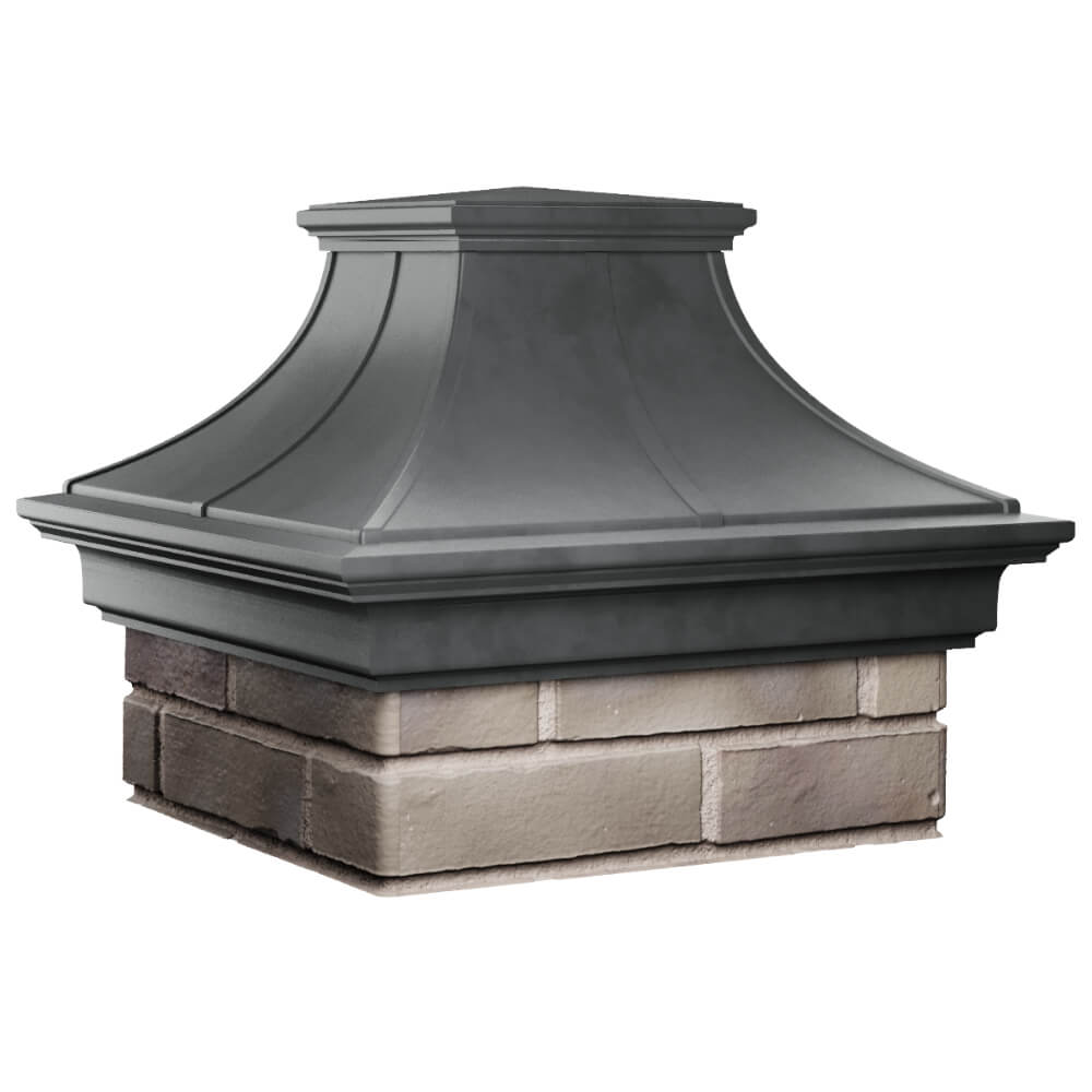 Колпак Zking Монблан Премиум Серый на столб 1.5х1.5 кирпича (385х385мм) в Наро-Фоминске фото
