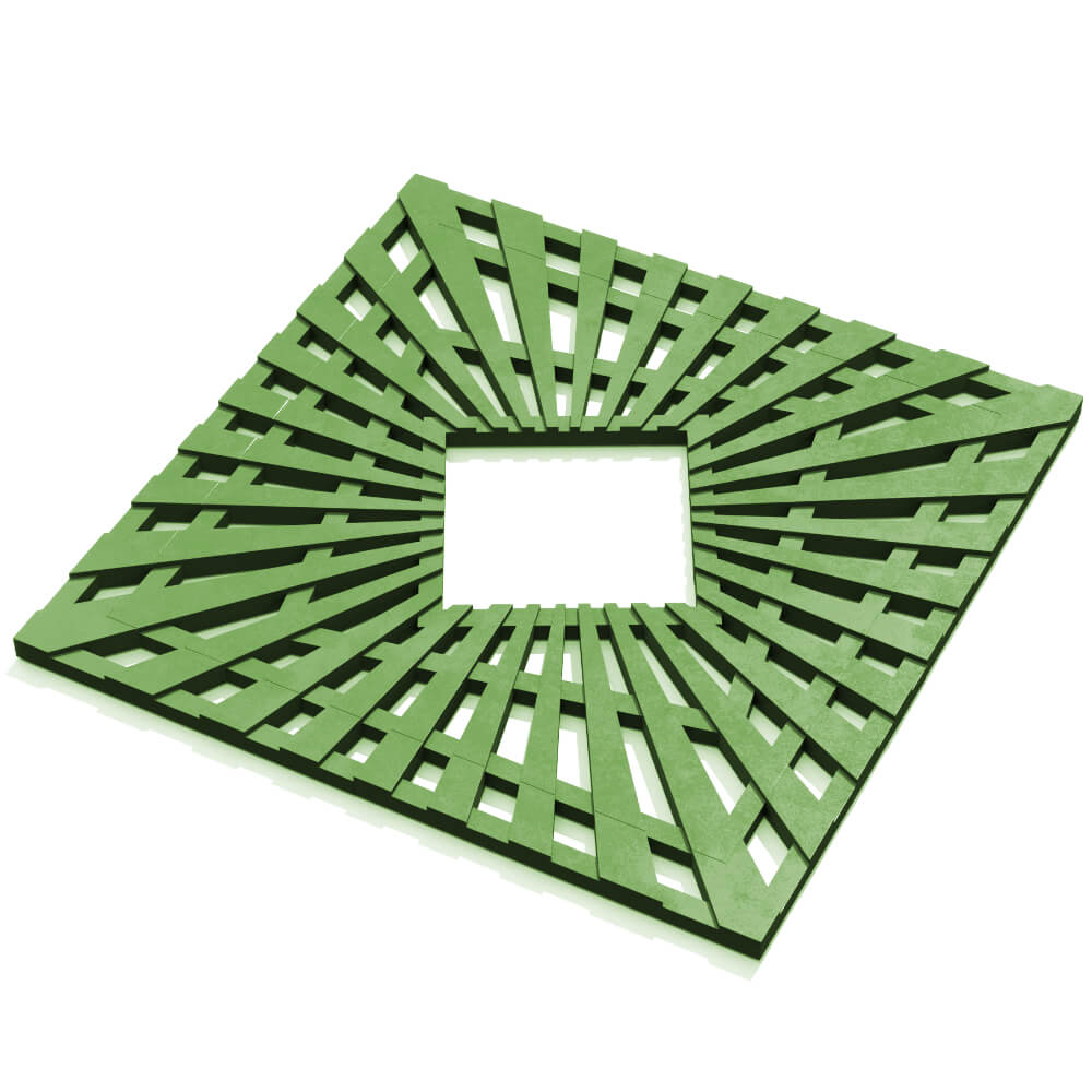 Приствольная решетка для дерева ZKING ATMOSPHERE 1.2х1.2м Зеленая в Наро-Фоминске фото