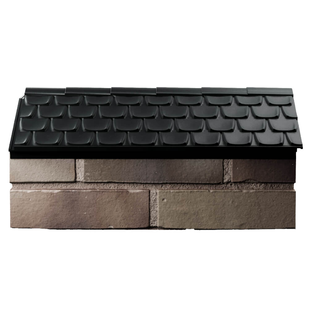 Парапет Zking Эльбрус Черный с посадкой на 1 кирпич (255мм) в Наро-Фоминске фото