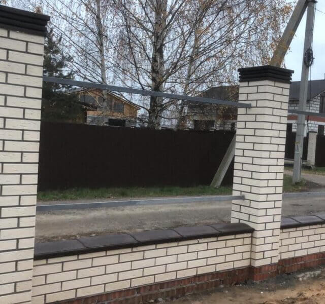 Колпак Zking Бона ХайТек Коричневый на столб 1.5х1.5 кирпича (385х385мм) в Наро-Фоминске фото