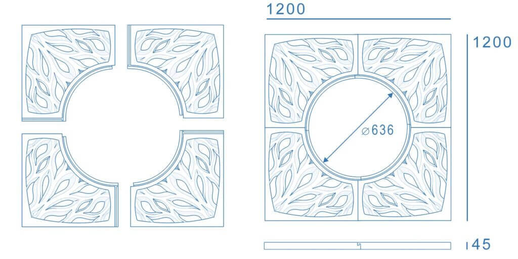 Приствольная решетка для дерева ZKING CRUST 1.2х1.2м Черная в Наро-Фоминске фото