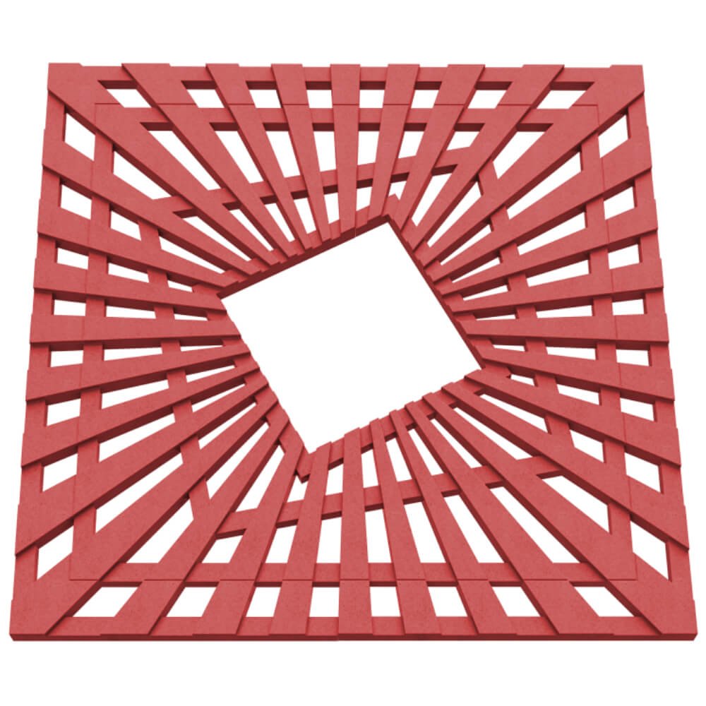 Приствольная решетка для дерева ZKING ATMOSPHERE 1.2х1.2м Красная в Наро-Фоминске фото