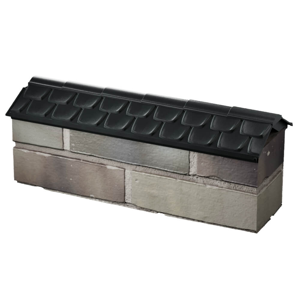 Парапет Zking Эльбрус Черный с посадкой на 0.5 кирпича (130мм) в Наро-Фоминске фото