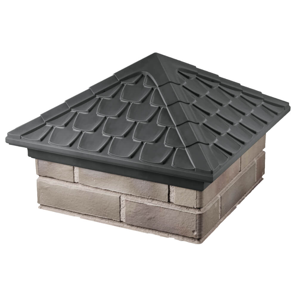 Колпак Zking Эльбрус Серый на столб 1.5х1.5 кирпича (385х385мм) в Наро-Фоминске фото