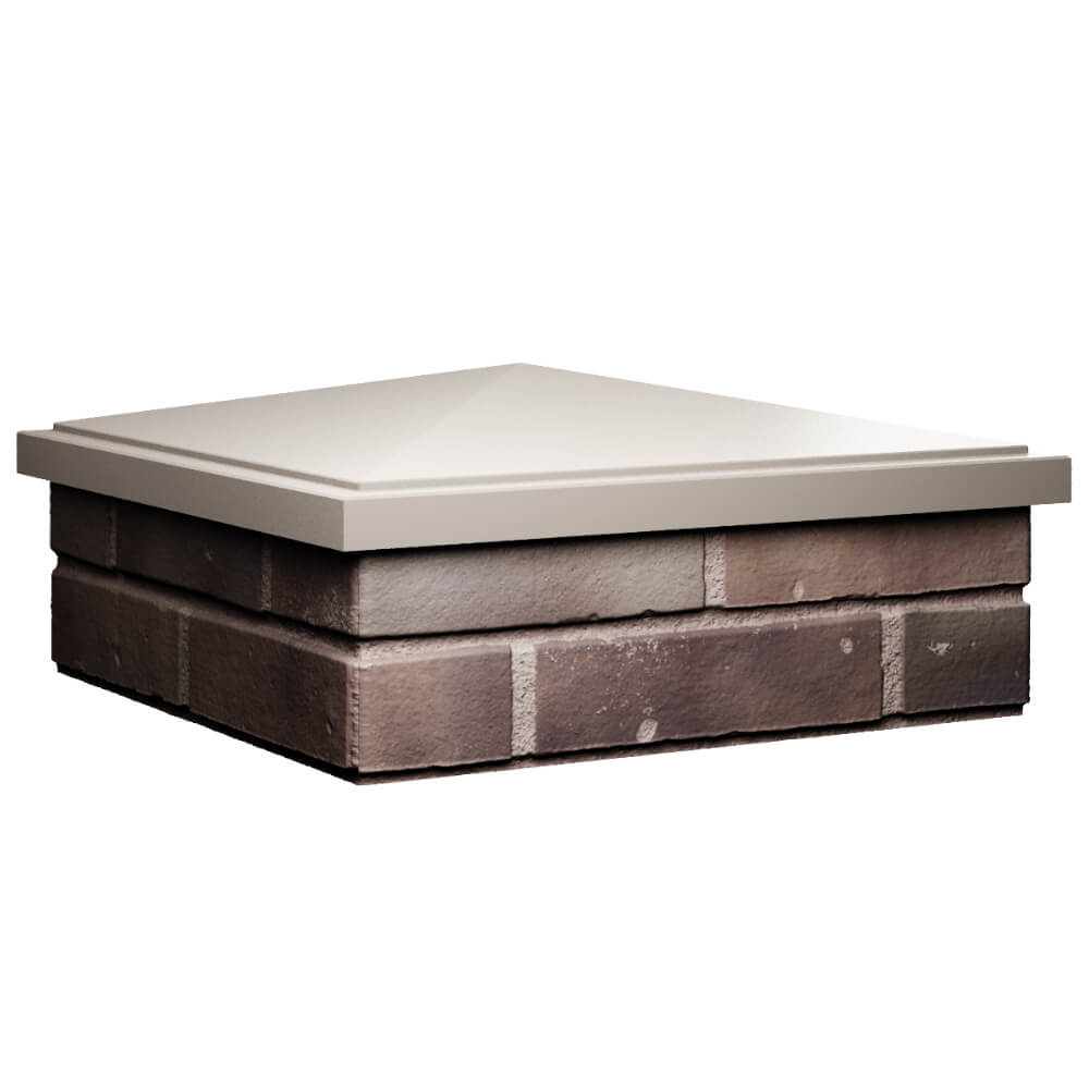 Колпак Zking БонаМоно Бежевый на столб 2х2 кирпича (515х515, 530х530мм) в Наро-Фоминске фото