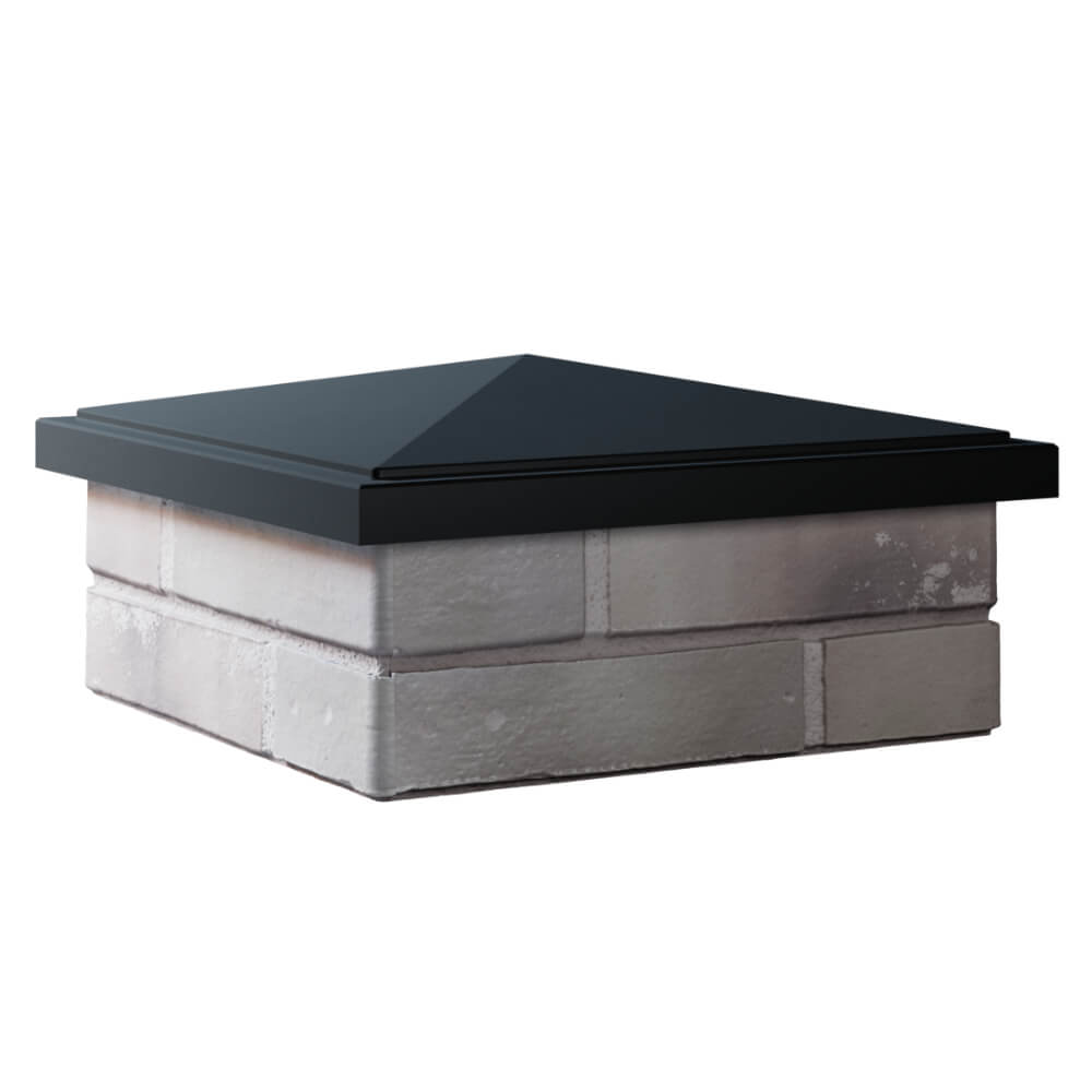 Колпак Zking БонаМоно Черный на столб 1.5х1.5 кирпича (385х385, 400х400мм) в Наро-Фоминске фото