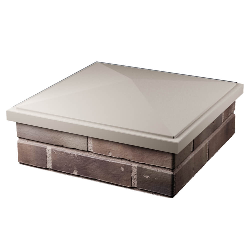 Колпак Zking БонаМоно Бежевый на столб 2х2 кирпича (515х515, 530х530мм) в Наро-Фоминске фото