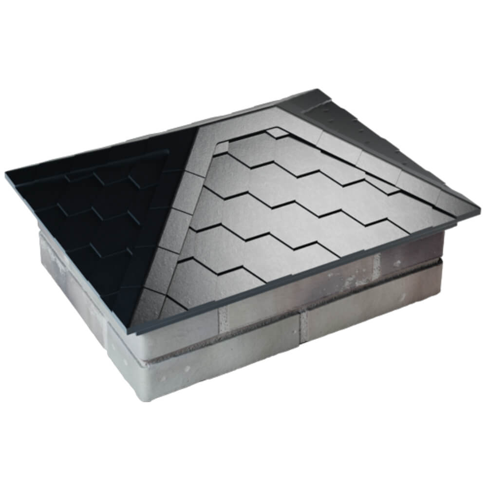 Колпак Zking Эверест Черный на столб 2х1.5 кирпича (520х390мм) Наро-Фоминск фото