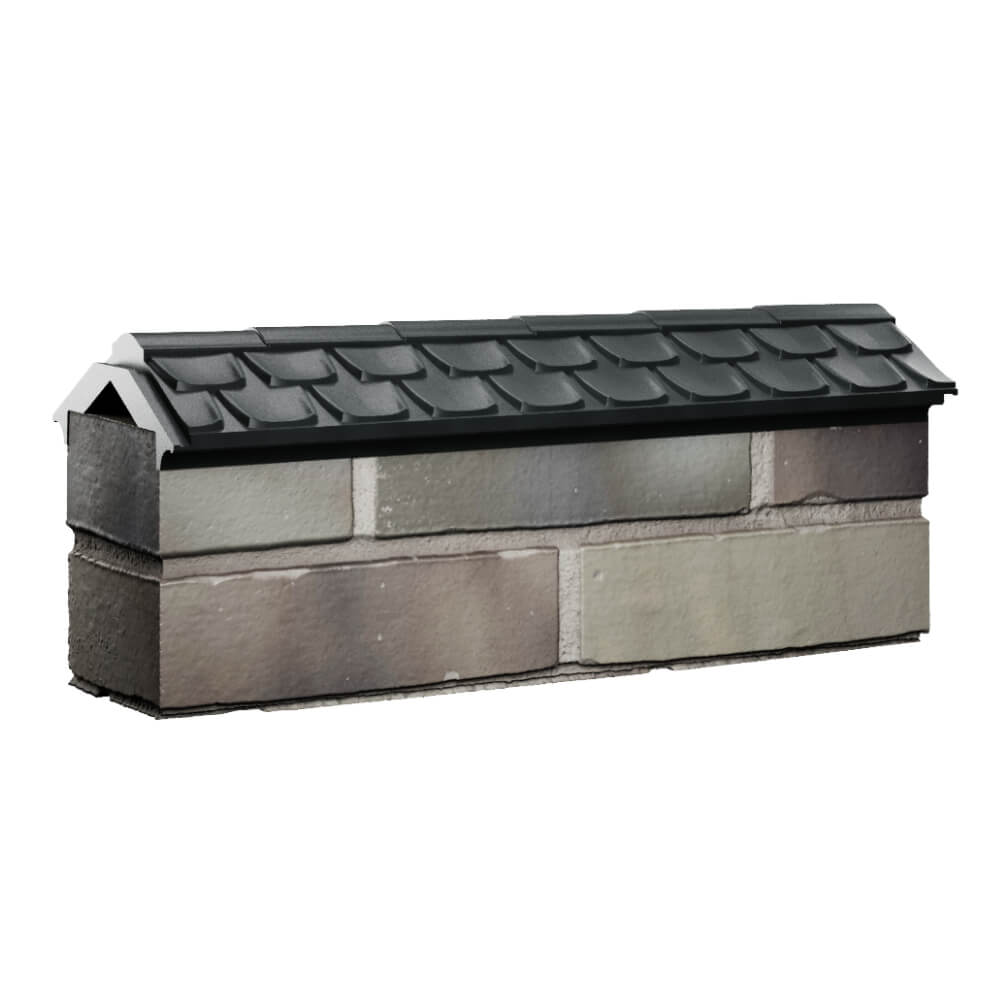 Парапет Zking Эльбрус Черный с посадкой на 0.5 кирпича (130мм) Наро-Фоминск фото