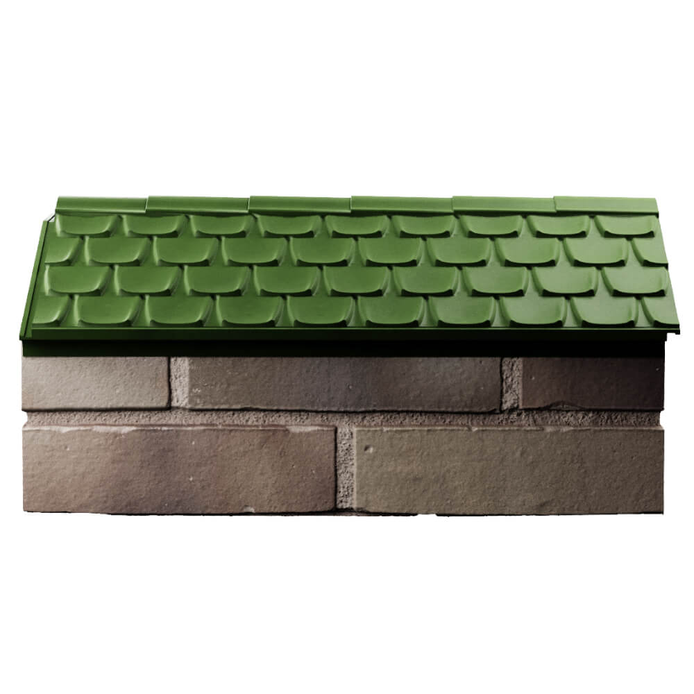 Парапет Zking Эльбрус Зеленый с посадкой на 1 кирпич (255мм) в Наро-Фоминске фото