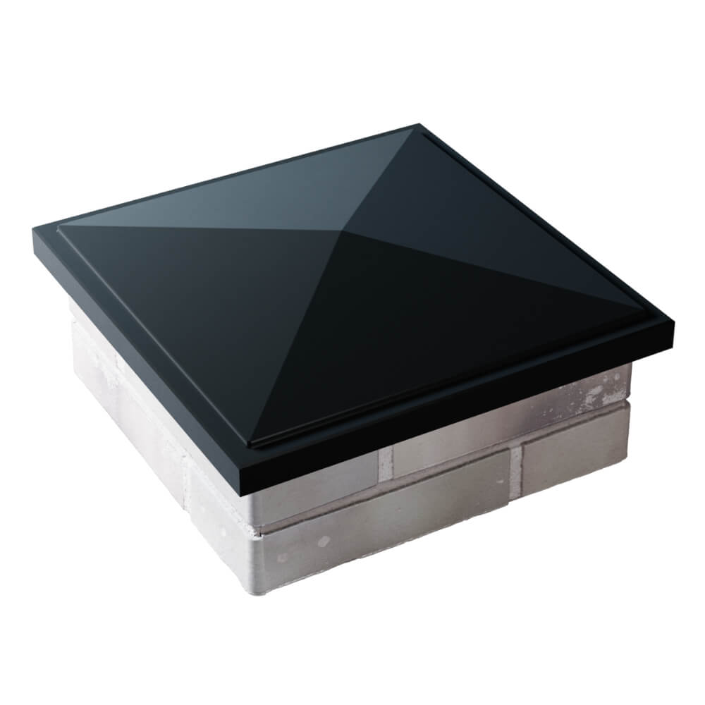 Колпак Zking БонаМоно Черный на столб 1.5х1.5 кирпича (385х385, 400х400мм) в Наро-Фоминске фото