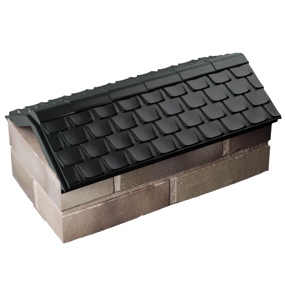 Парапет Zking Эльбрус Черный с посадкой на 1 кирпич (255мм) в Наро-Фоминске фото