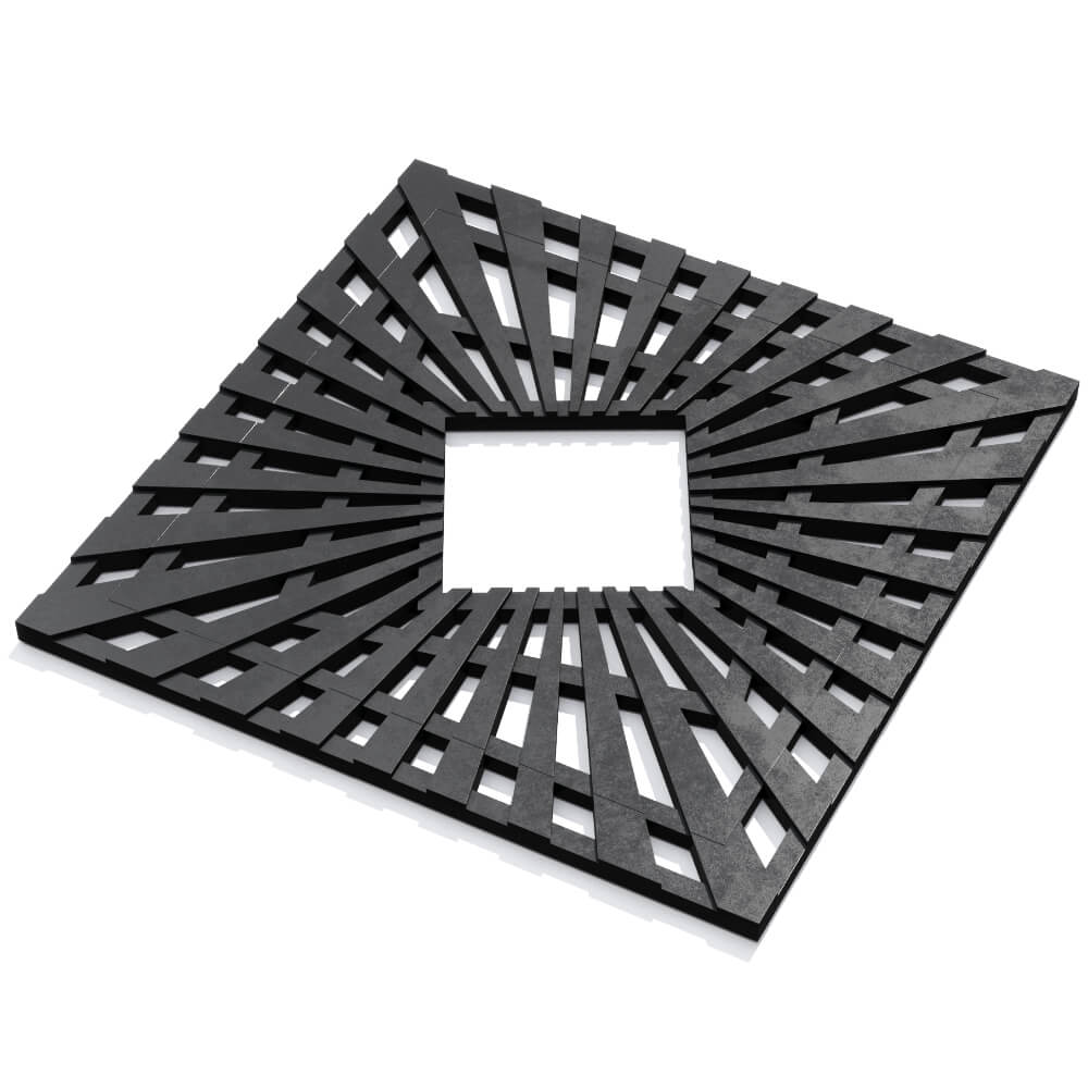 Приствольная решетка для дерева ZKING ATMOSPHERE 1.2х1.2м Черная в Наро-Фоминске фото