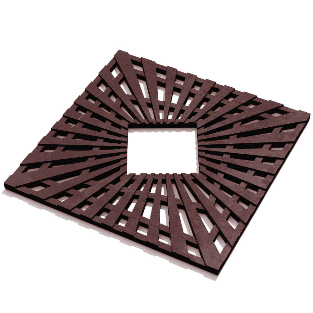 Приствольная решетка для дерева ZKING ATMOSPHERE 1.2х1.2м Коричневая в Наро-Фоминске фото