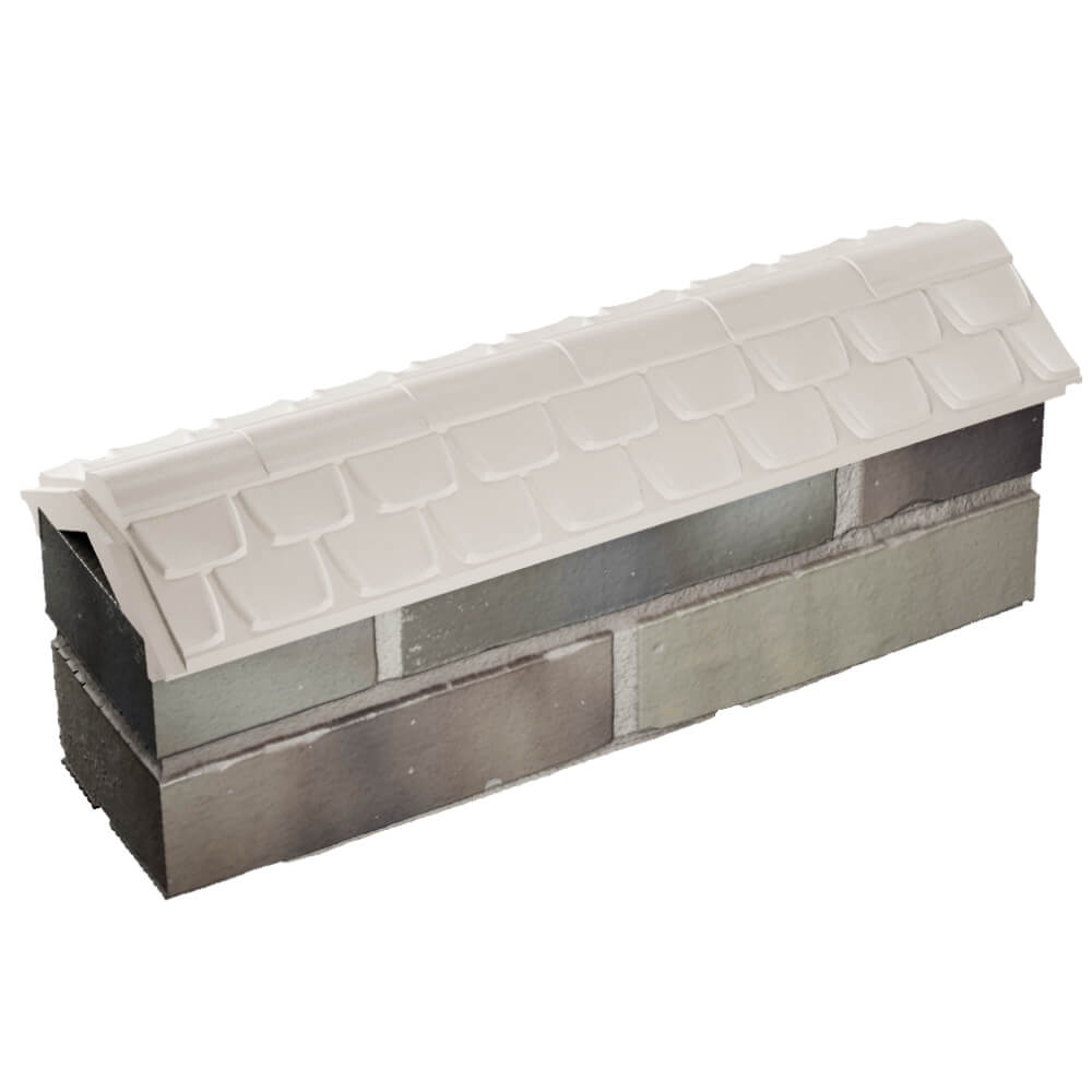 Парапет Zking Эльбрус Бежевый с посадкой на 0.5 кирпича (130мм) в Наро-Фоминске фото