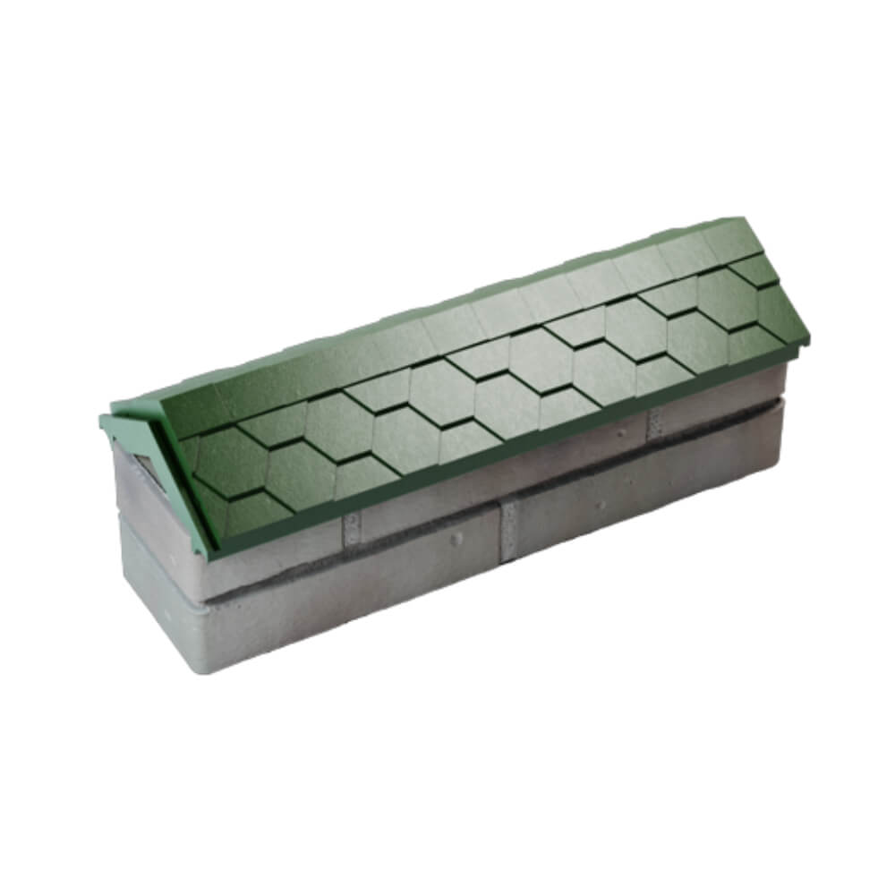 Парапет Zking Эверест Зеленый с посадкой на 0.5 кирпича (130мм) в Наро-Фоминске фото