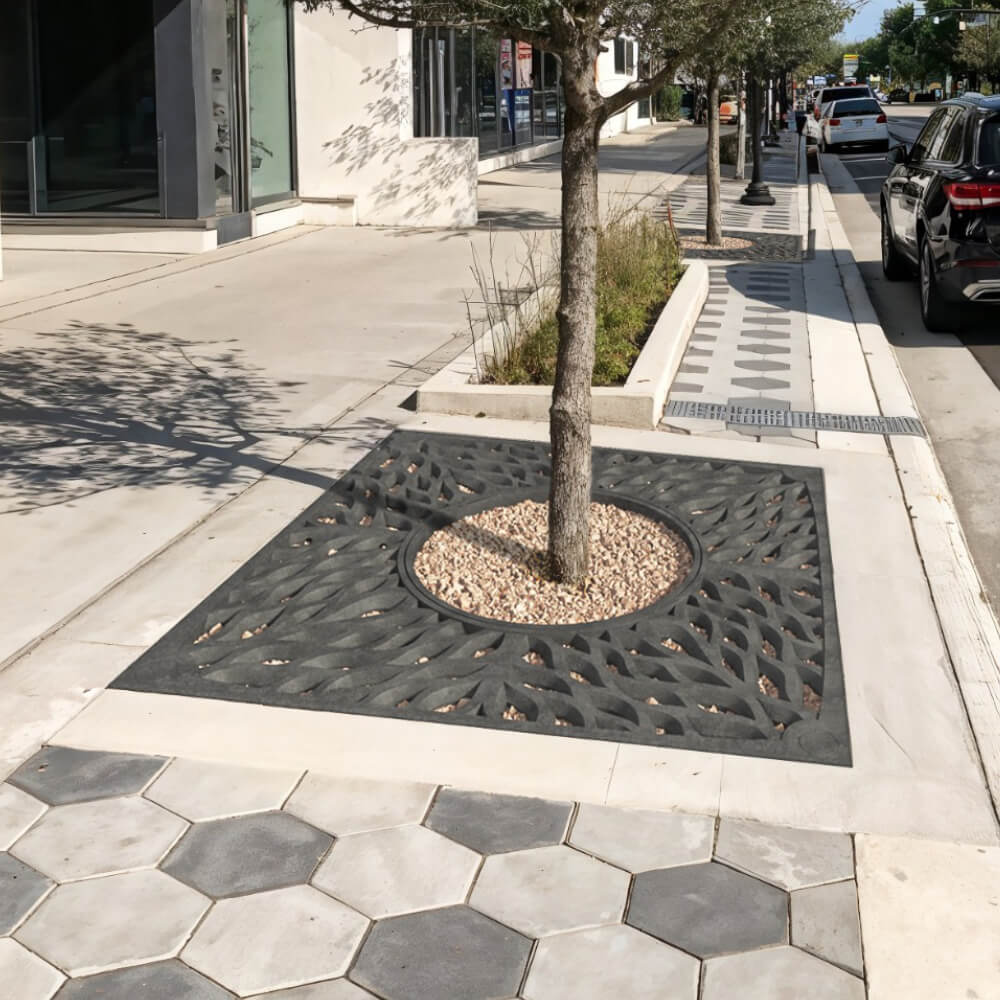 Приствольная решетка для дерева ZKING CRUST 2х2м Черная в Наро-Фоминске фото