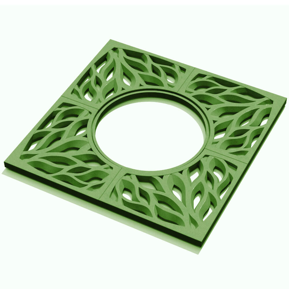 Приствольная решетка для дерева ZKING CRUST 1.2х1.2м Зеленая в Наро-Фоминске фото