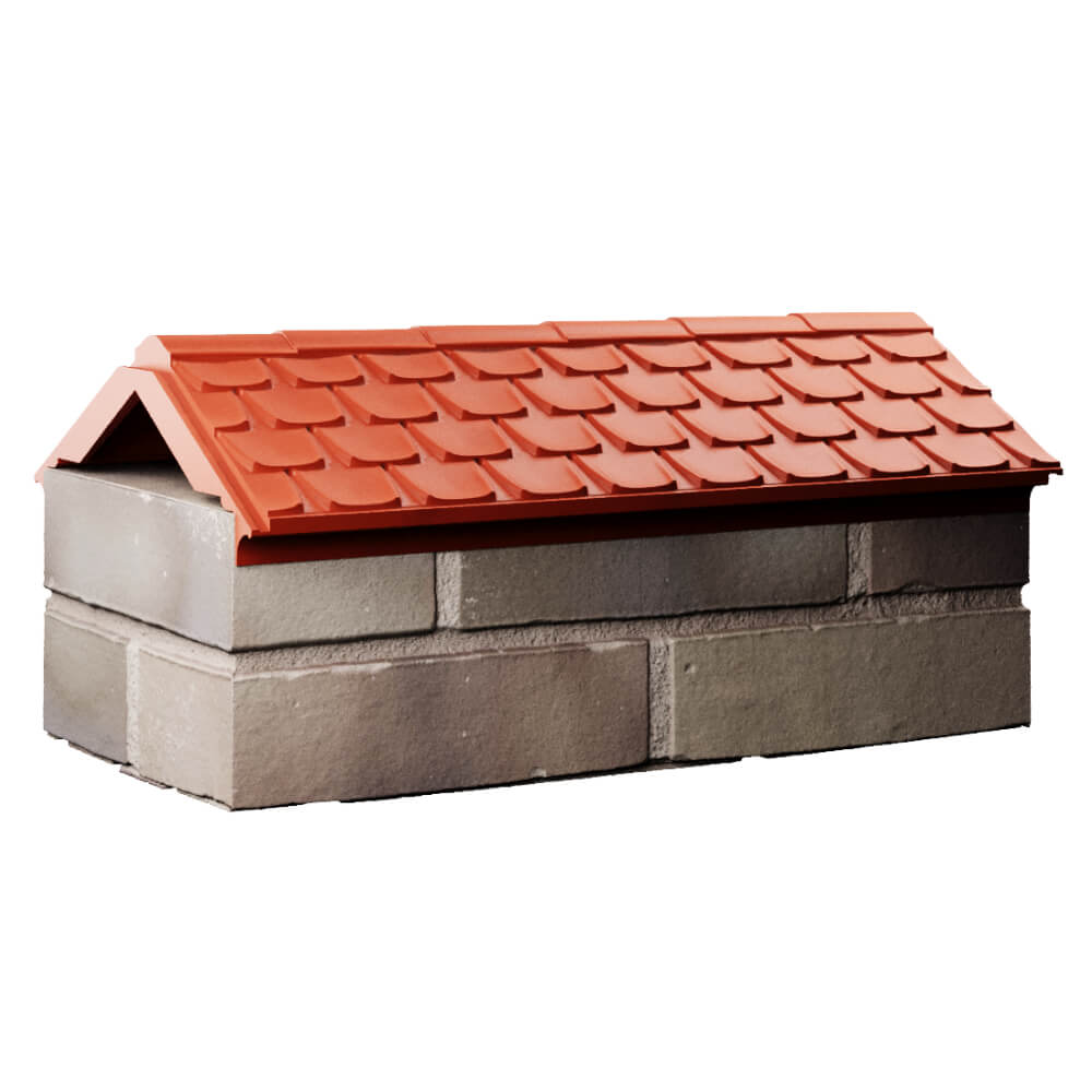 Парапет Zking Эльбрус Красный с посадкой на 1 кирпич (255мм) Наро-Фоминск фото