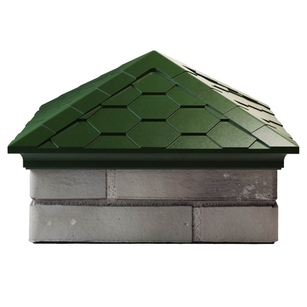 Колпак Zking Эверест Зеленый на столб 1.5х1.5 кирпича (390х390мм) Наро-Фоминск фото