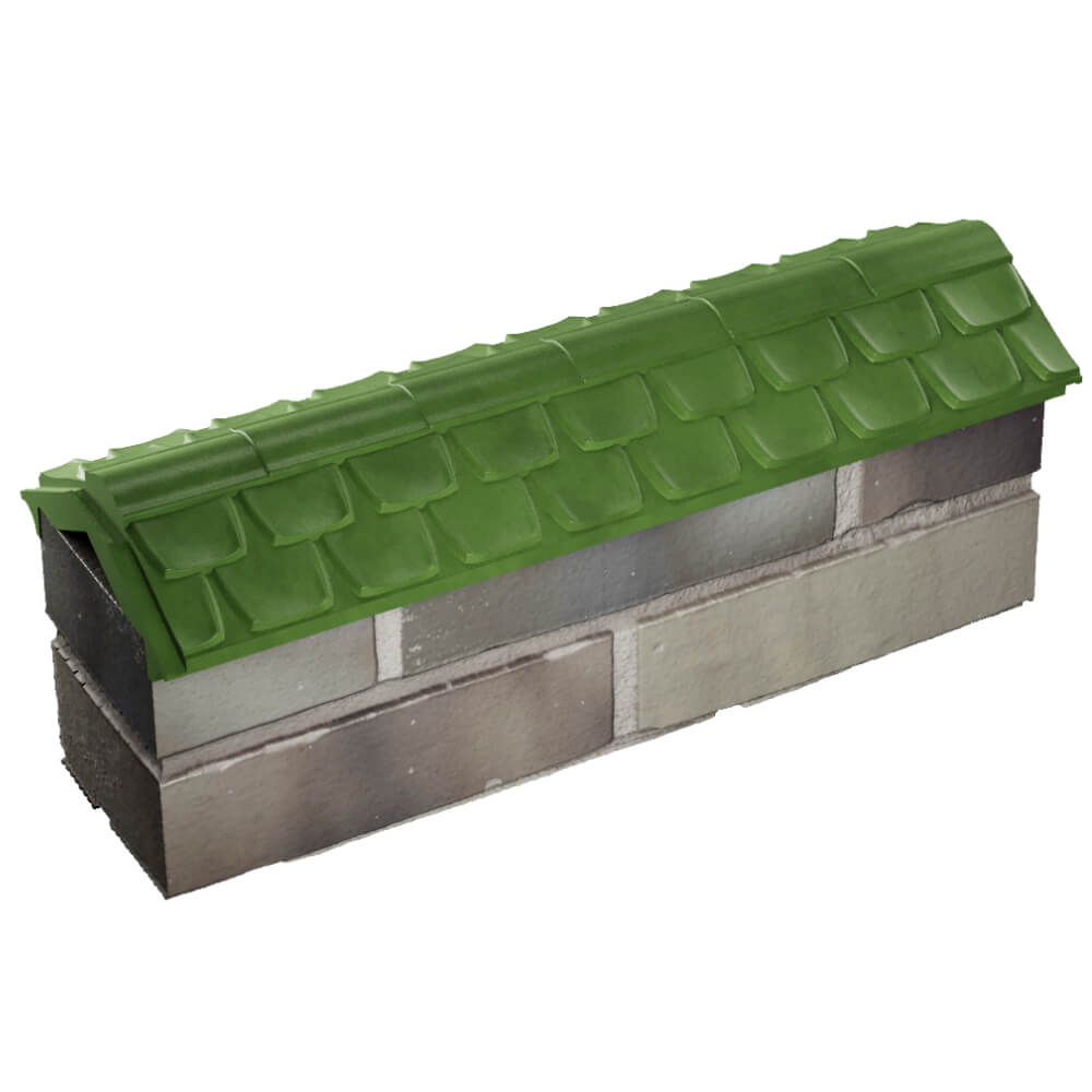 Парапет Zking Эльбрус Зеленый с посадкой на 0.5 кирпича (130мм) в Наро-Фоминске фото